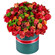 композиция из роз и хризантем в шляпной коробке. Кипр